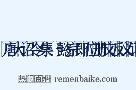 唐大诏令集·懿宗即位册文反义词是什么意思的图片